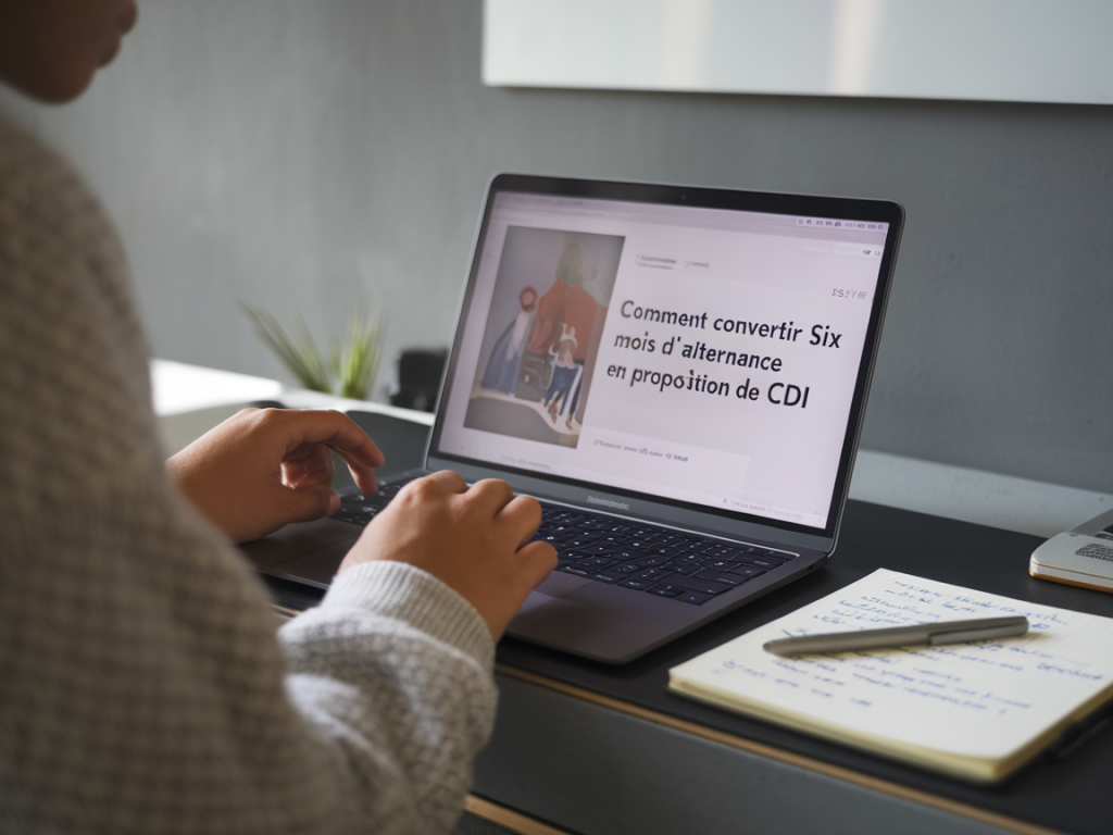 Comment convertir six mois d'alternance en proposition de CDI : plan d'actions hebdomadaire et points de suivi